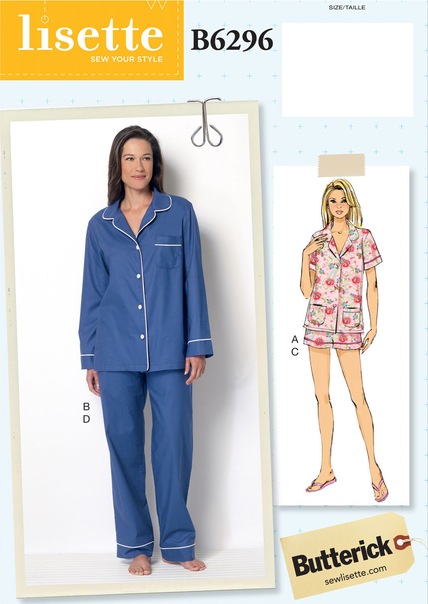 introducing Lisette sleepwear pattern B6296 Blog Lisette
