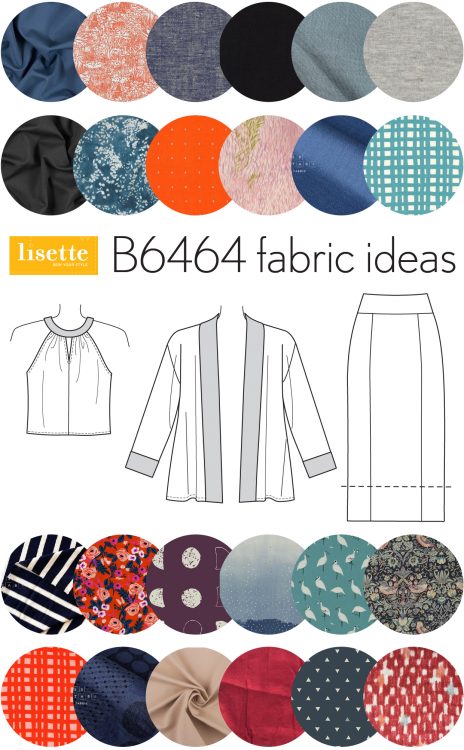 Lisette B6464 fabric ideas