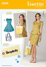 attache skirt, blouse, dress & bag sewing pattern
