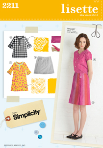 market dress, tunic, skirt & blouse sewing pattern